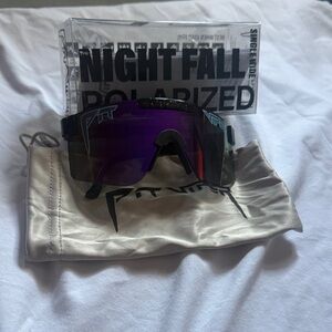 Pit Viper Nightfall Shield Sunglasses in Purple Mirror